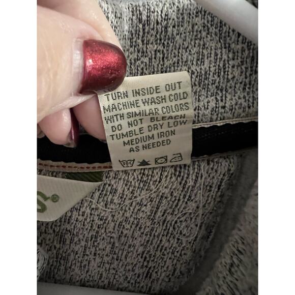 Orvis Black White 1/4 Button Pullover Sweatshirt Sz M Men’s - Picture 5 of 5